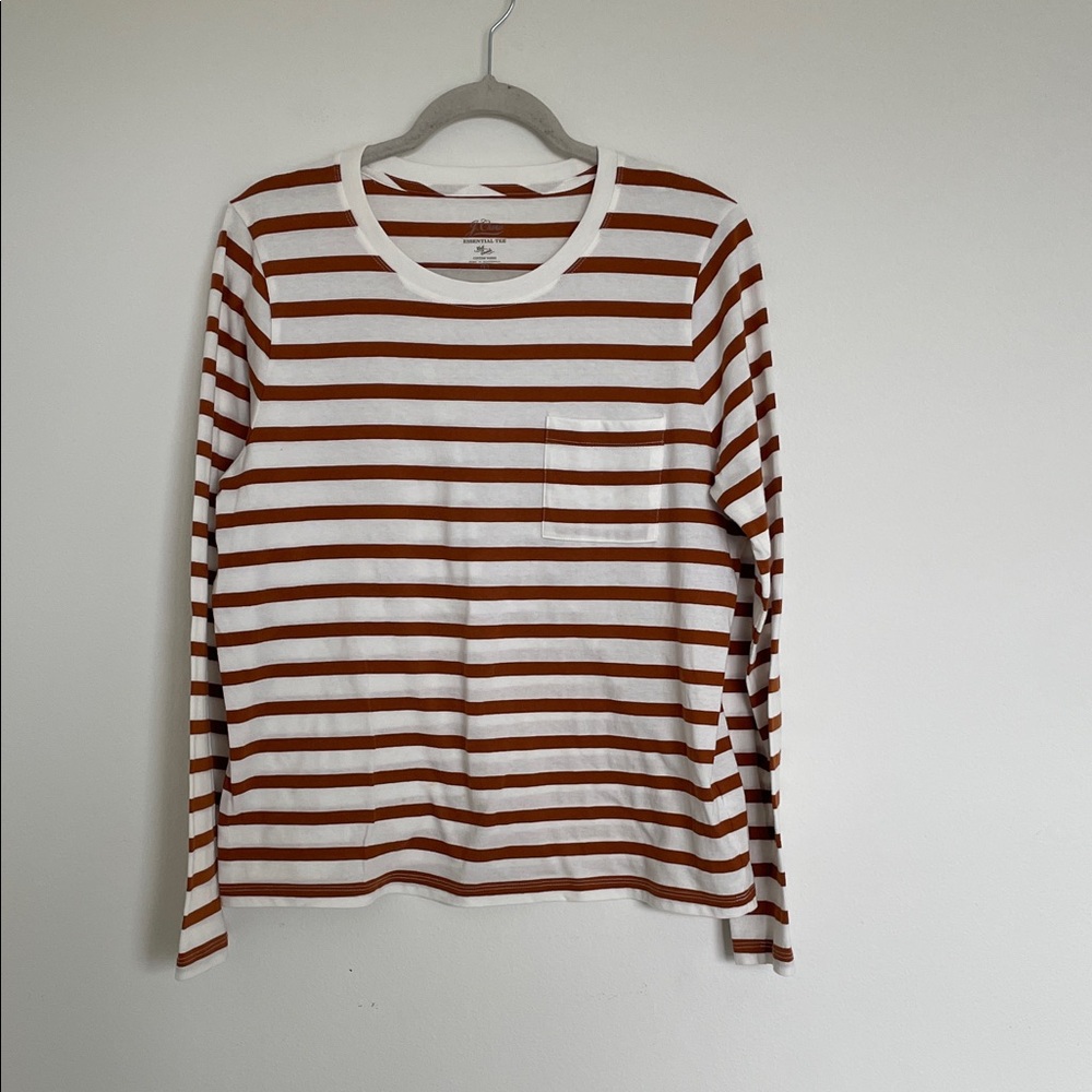 Women’s Large Madewell stripe long sleeve top